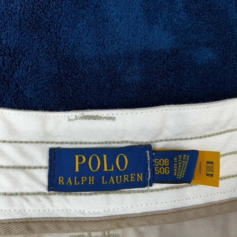NWT Polo Ralph Lauren Classic Fit Chino Shorts 50B Cargo Beige Stretch‎